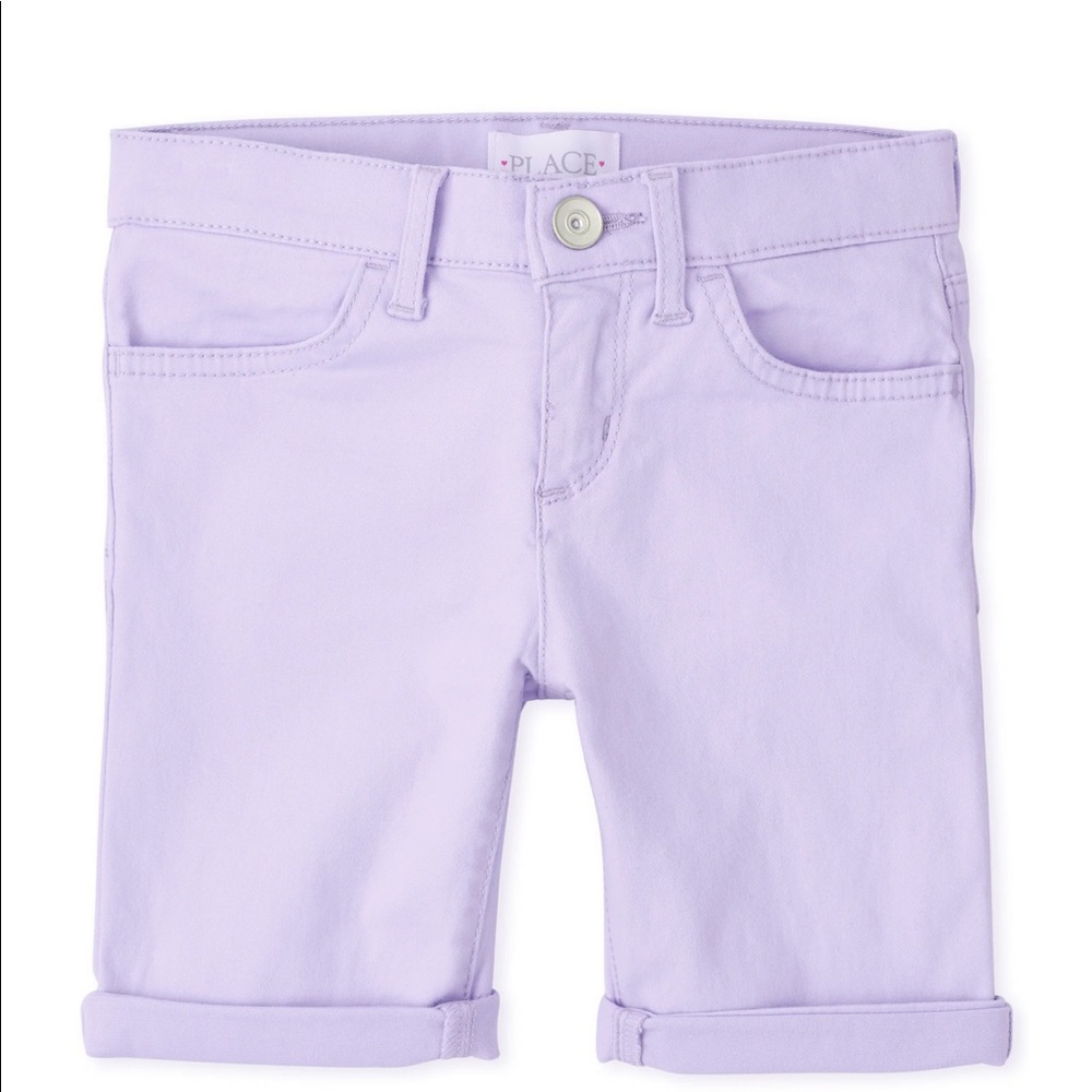 Girls Roll Cuff Twill Skimmer Shorts size 5